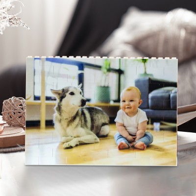 Personalised Brick Puzzles Building Brick Photo Block