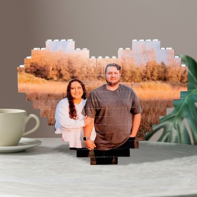 Custom Photo Building Block Gift For Him or Her Valentines Day's Gift For Couples Anniversary Gift for Wife