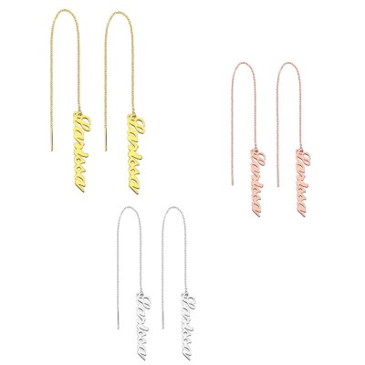 Personalised Name Earrings