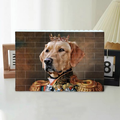 Personalised Pet Portrait Brick Puzzles Valentine's Day Gifts For Girlfriend Pet Lover Her