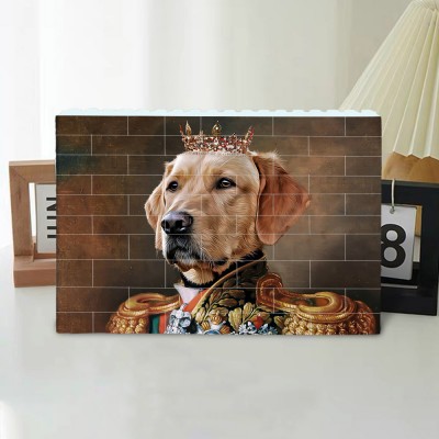 Pet Lover Personalised Brick Puzzles Custom Pet Portrait Valentine's Day Gift for Girlfriend Pet Gift