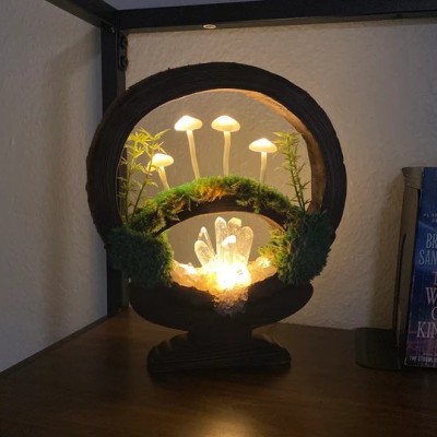 Creative And Cute Mushroom Pastoral Lights Forest Series Desktop Ornaments Christmas Valentine's Day Anniversary Gift for Her