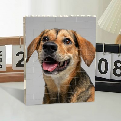 Personalised Pet Photo Building Block Gift Dog Brick Puzzles Pet Lover Gift