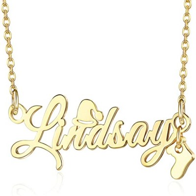 Personalised Christmas Pendant Name Necklace for Her
