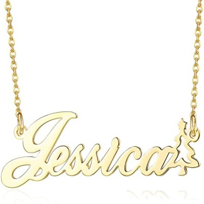 Personalised Christmas Pendant Name Necklace for Her