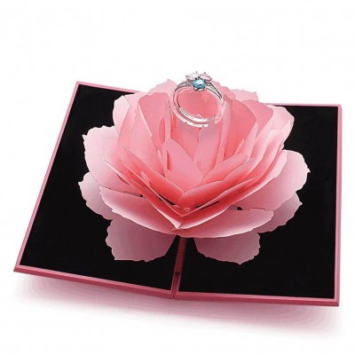 Handmade Personalised Rose Ring Box