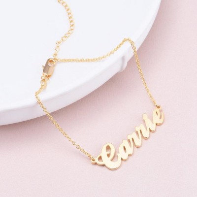 Carrie Copper Personalised Name Anklet Adjustable