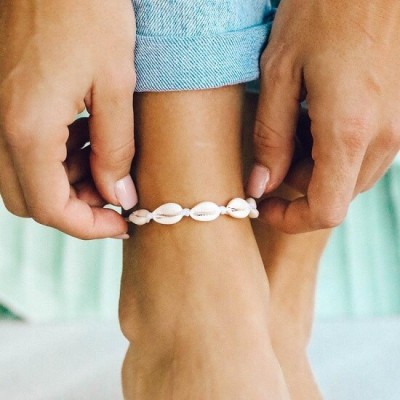 KNOTTED COWRIES ANKLET