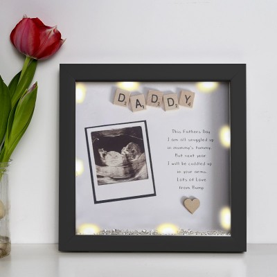 Personalised Light Up Scan Picture Frame Father's Day Gift