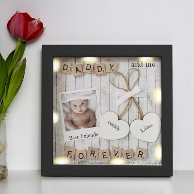 Personalised Light Up Scan Picture Frame Father's Day Gift