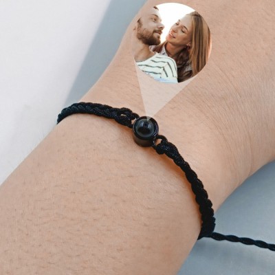 Personalised Photo Projection Bracelet Gift for Anniversary