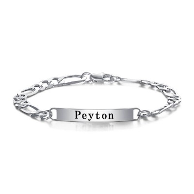 Personalised Engraved Bracelet Mens ID Bracelet