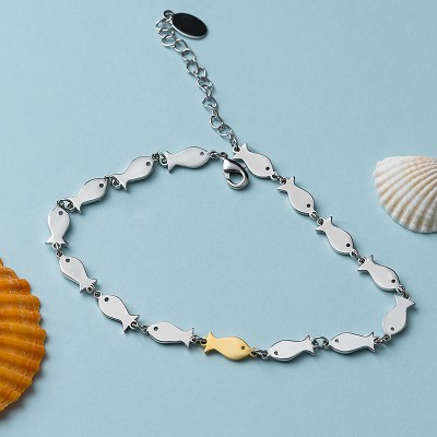 Personalised Small Fish Shape Bracelet