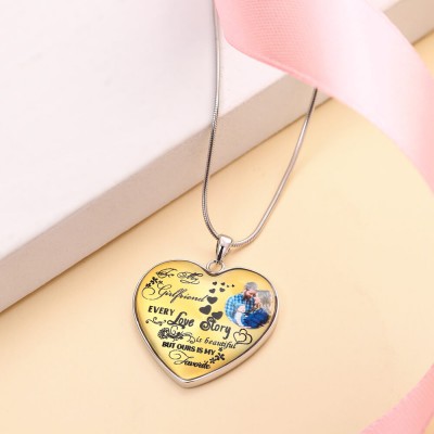 Personalised Love Story Photo Necklace