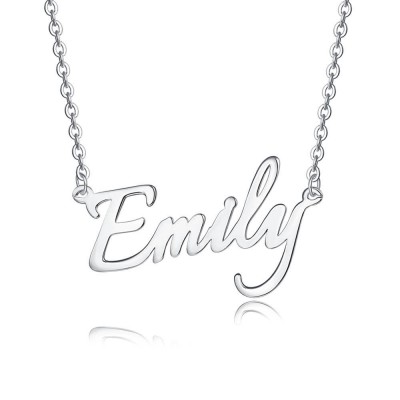 Personalised Name Necklace in Sterling Silver