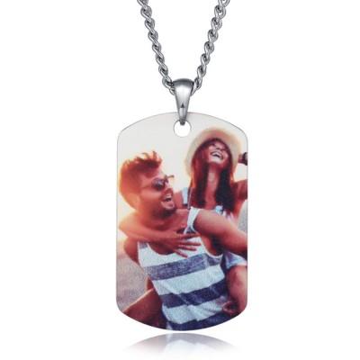 Customise Photo Necklace Best Gift For Husband Boyfriend Dad