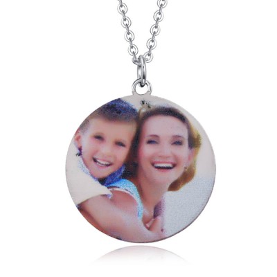 Personalised Photo Round Necklace