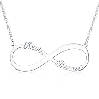 Personalised Infinity Name Necklace with 2 Names