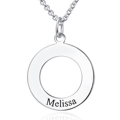 Personalised Engraved Disc Necklace