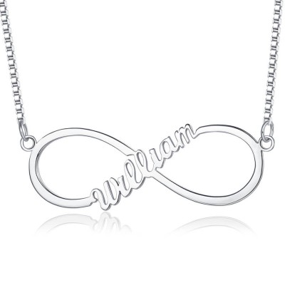 Personalised Single Names Infinity Necklace