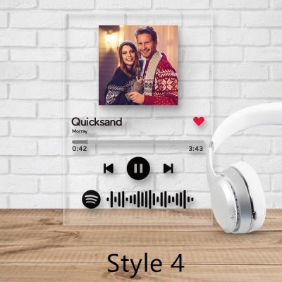 Scannable Custom Spotify Code Acrylic Music Plaque Romantic Christmas Gifts