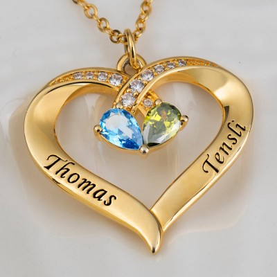 Personalised Heart Shape Name Necklace