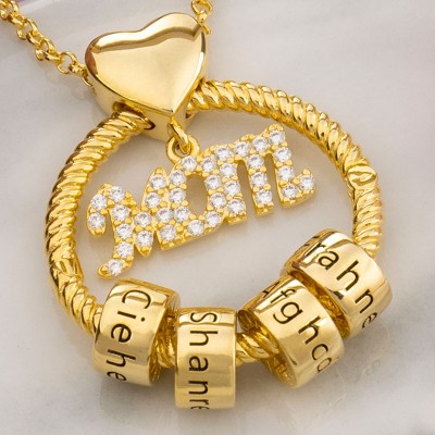 Personalised Mum Necklace with Kids Names Gift For Mum Grandma