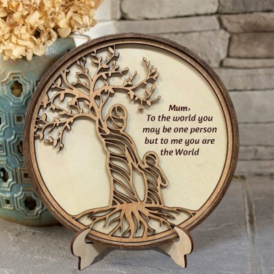 Personalised Tree of Life Wood Sign Great Gift Ideas for Mum Christmas Gifts