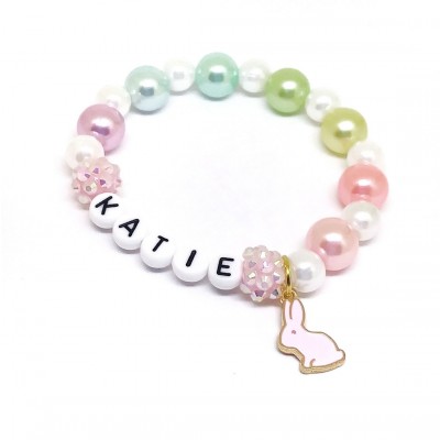 Personalised Easter Bunny Name Bracelet