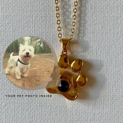 Personalised Pet Photo Projection Necklace