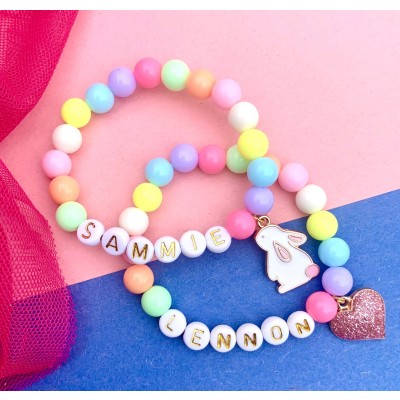 Personalised Name Bracelet For Kids Easter Gift