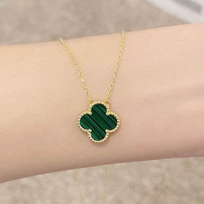 Lucky Four Leaf Clover Necklace for St. Patrick's Day