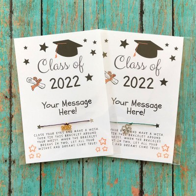 Personalised Graduation Wish Bracelet 