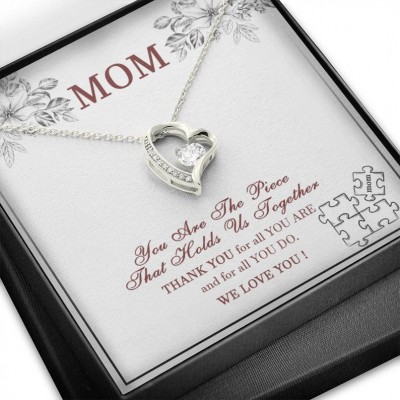 Personalised To Say Mom You Are The Piece That Holds Us Together Necklace