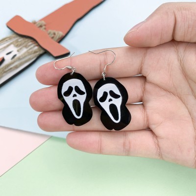 Halloween Ghost Face Earrings