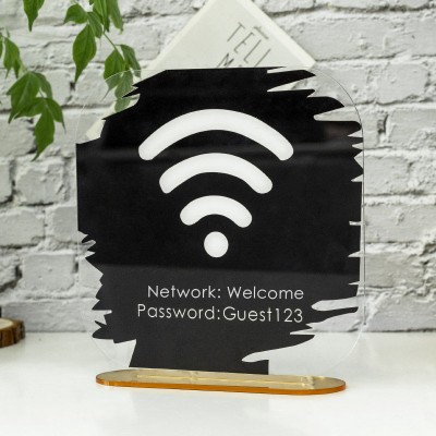 Personalised WiFi Business Social Media Sign