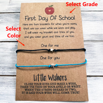 First Day of School Mummy and Me Back to School Bracelets