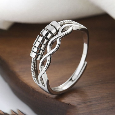 Drive Away Your Anxiety Infinity Fidget Ring Christmas Birthday Gift for Daughter