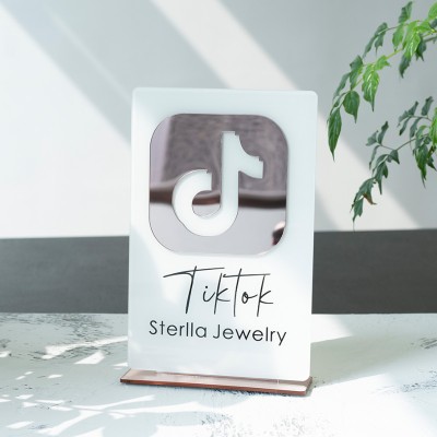 Personalised TikTok Logo Social Media Sign