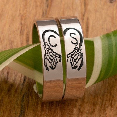 Silver couple ring online shopping shop