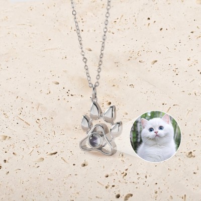 Personalised Memorial Pet Photo Projection Necklace
