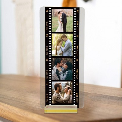 Personalised Film Photo Acrylic Plaque Memorial Gifts for Couple Valentine's Day Gift Ideas for Boyfriend Anniversary Gifts