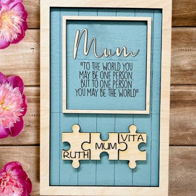 Personalised Puzzle Signs With Names Mother's Day Gift Birthday Gift Ideas For Mum Grandma