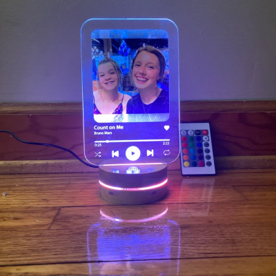 Personalised Led Lamp Custom Your Photo Plaque Anniversary Gift For Her Valentine's Day Gift for Couples