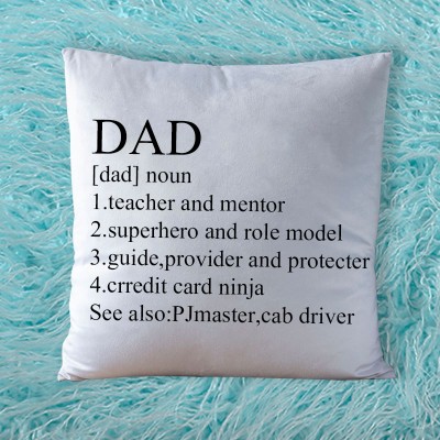 Personalised Dad Noun Pillow Father's Day Gift
