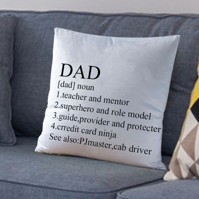 Personalised Dad Noun Pillow Father's Day Gift