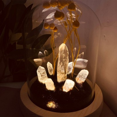 Handmade Cute Retro Crystal Night Light Christmas Gift For Wife Valentine's Day Anniversary Gift for Her
