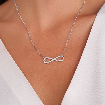 Engraved Infinity Symbol Necklace