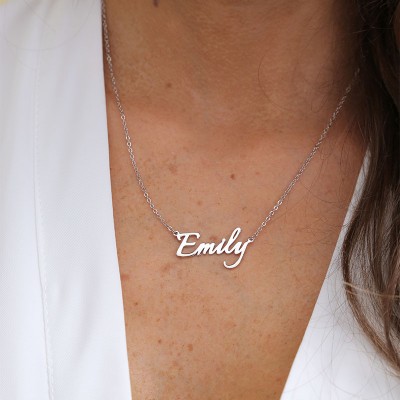 Personalised Name Necklace in Sterling Silver