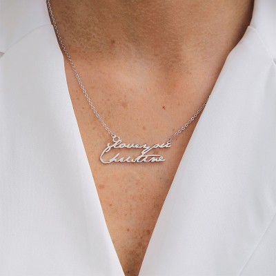 Personalised 2 Name Necklace Customized Name Necklace for Her for Couples